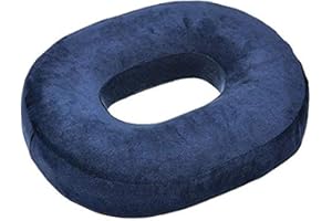 Orthopedic Ring Cushion Made from Memory Foam, Donut Cushion for Relief of Haemorrhoids (Piles) and Coccyx Pain, Suitable for