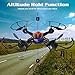 PYS F181 RC Quadcopter with 720p HD Camera Wifi FPV Drone with Altitude Hold Function, RTF Helicopter with Portable Aluminum Case, 4 Batteries, 4in1 Charger, Explosion-proof Battery Safe Bag (Black)