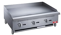 Commercial Countertop Griddle, ETL 36" Flat Top
