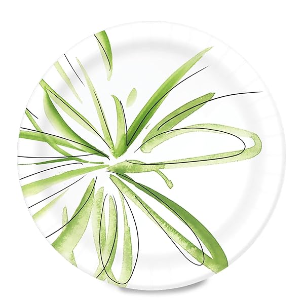 AMAZON BASICS EVERYDAY PAPER PLATES, 8.62 INCH, DISPOSABLE, 100 COUNT
