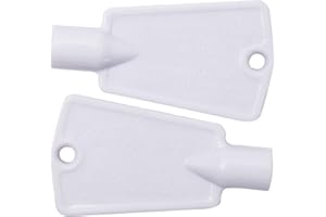 BlueStars Ultra Durable 297147700 Refrigerator Door Lock Key - Compatible with Frigidaire Kenmore Electrolux Freezers - Replaces AP4301346, PS1991481, 216702900, 06599905, 08037402, 1259502 (Pack 2)