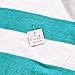 Exclusivo Mezcla 100% Cotton Cabana Striped Beach Towel Pool Towel,Caribbean Blue and White (30