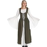 Vanderdyken Renaissance Costume for Women Medieval Dress Fairy Costume Halloween Elf Cosplay Costume