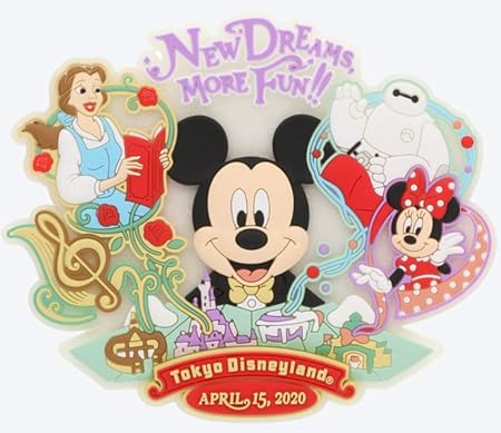 Amazon ニューファンタジーランド メインアート マグネット 美女と野獣 ベイマックス ミッキー ミニー ディズニーランド 東京ディズニーリゾート Tdr 新エリア おもちゃ おもちゃ