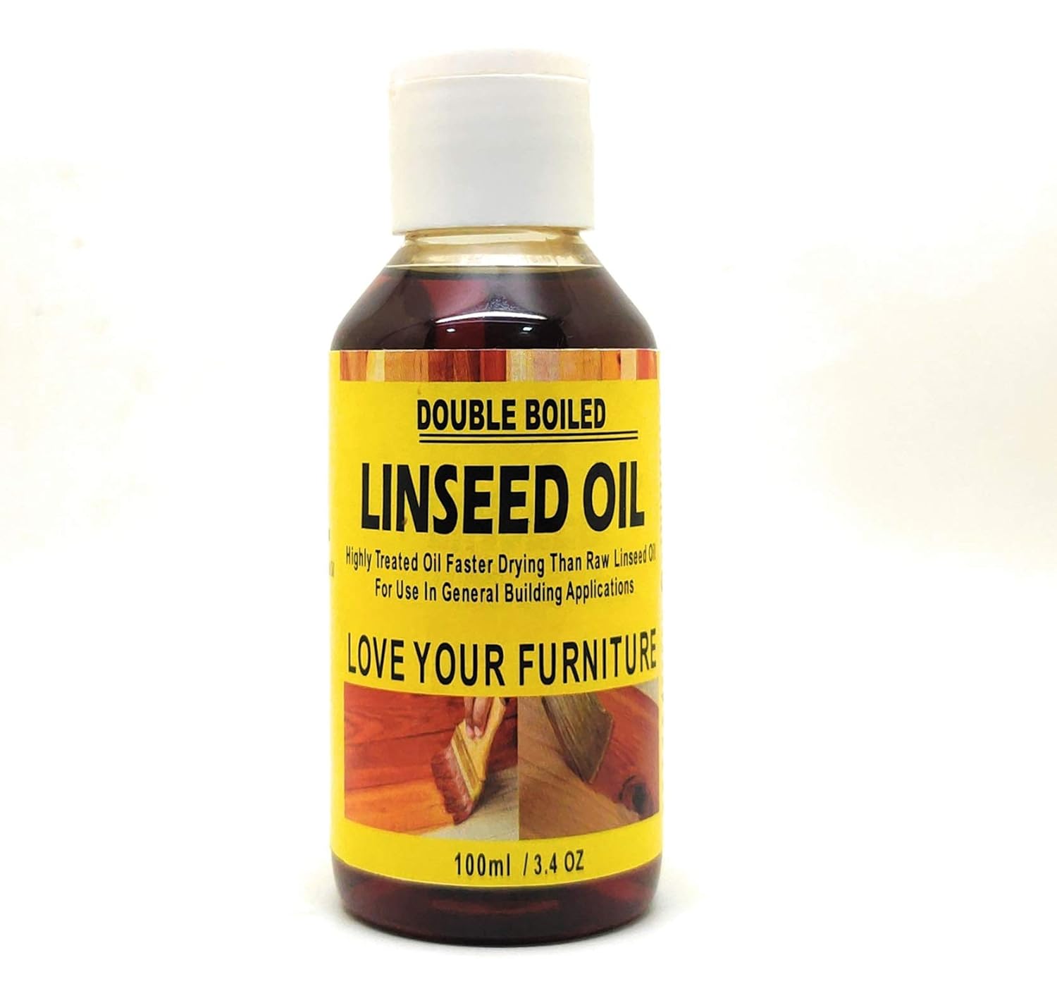 Glare Impex Double Boiled Linseed Oil for Wood Finishing & Restoration