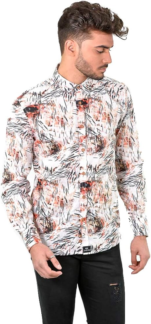 camisa color salmon hombre