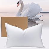 PlushHavenCloud White Goose Down Pillow Luxury Hotel Bed Pillow with 100% 900+Fill Power, Goose Feather Pillow for Sleeping, 700TC Cotton Shell, Standard Size- Medium, 1 Pack