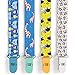 Angels UP Double-Side Leash Design Pacifier Clip for Baby, 4-Pack