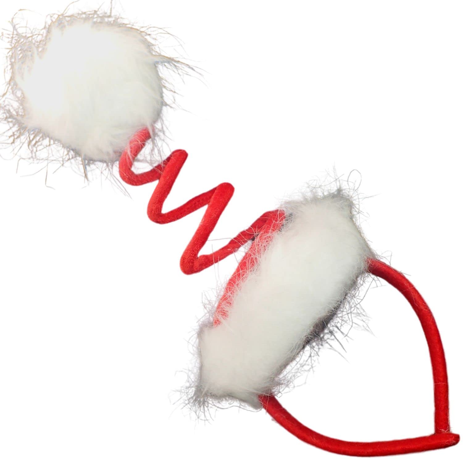 Topkids Accessories Christmas Headbands for Adults & Kids, Christmas Hats on Alice Headbands, Santa Hat Screw, Christmas Tree, Elf, Christmas Hair Accessories Xmas Dress Hair Band (Santa Spiral)