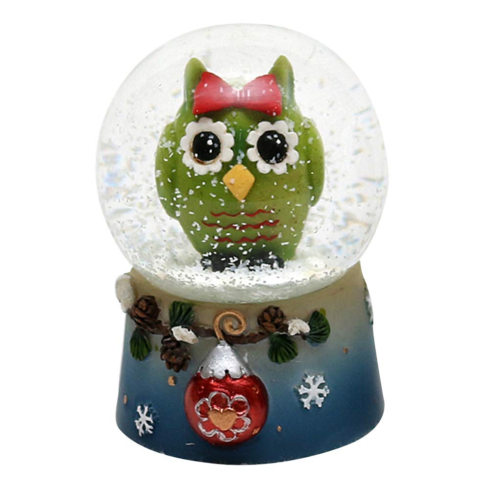 Snow globe, owl, dimensions (H x W x D): approx. 6.5 x 4.5 cm/diameter 4.5 cm.