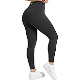 Women's Yoga Pants 7/8 High Waisted Workout Yoga Leggings for Women Butt Lifting Tummy Control Booty Tights