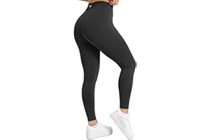 TOMTIGER Women's Yoga Pants 7/8 High Waisted Workout Yoga Leggings for Women Butt Lifting Tummy Control Booty Tights