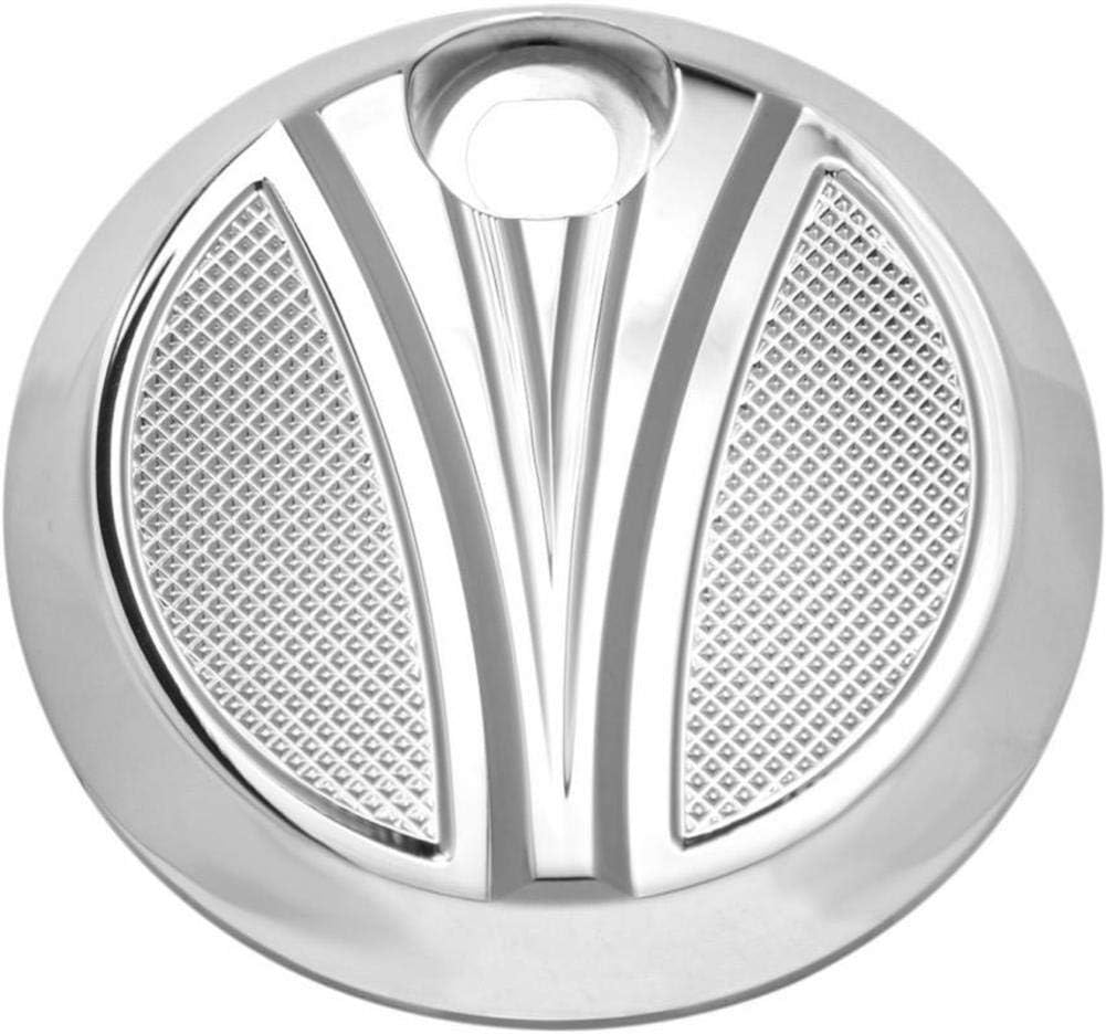 RC Components RC-FD-02C Chrome Majestic Dash Gas Fuel Tank Door for Harley FLH/T 08-16