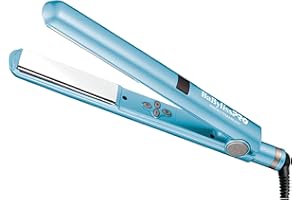 BaBylissPRO Nano Titanium Flat Iron Hair Straightener, Digital Flat Iron for Pro Salon Results, Styling Tool for All Hair Types