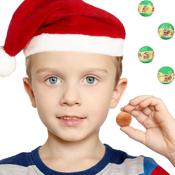 FRUIDLES CHRISTMAS KRINGLES PEANUT BUTTER BALLS, MILK CHOCOLATE PARTY BAG FILLERS, INDIVIDUALLY WRAPPED FOILS, RESEALABLE BAG, KOSHER CERTIFIED DAIRY (HALF-POUND)