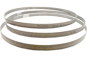 FOXBC 44-7/8-inch Bandsaw Blades 18 TPI, 44-7/8" x 1/2" x .020" 18 TPI, Replacement for DeWalt DW3983 DCS374B, Milwaukee 48-39-0521 Portable Band Saw Blades, 3-Pack