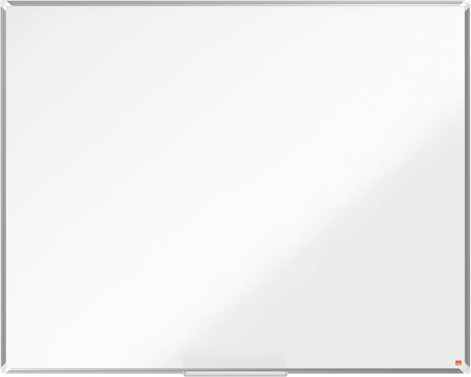 Nobo Premium Plus Steel Magnetic Whiteboard - 1500x1200mm, Aluminium Trim, EU Ecolabel Certified, 1915159