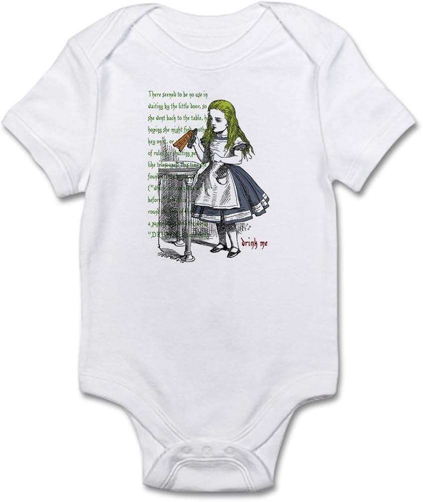 alice in wonderland baby romper