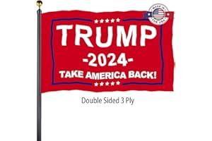 BLESHOPE Trump 2024 Flags 3x5 Outdoor Made in USA-Double Sided 3 Ply Heavy Duty Red Take America Back Trump Flags Banner for Outside with 2 Brass Grommets UV protection Fade Resistant for Indoor Outdoor