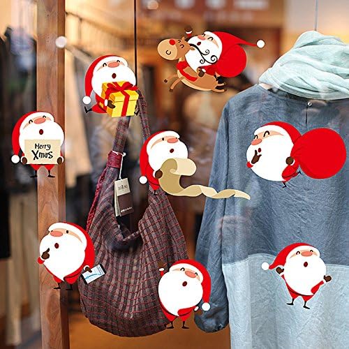 Syksdy Christmas Decoration Shop Hotel Glass Window Stickers Stickers Cartoon Wall Stickers Laorentou Christmas Jewelry Counter