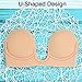 KAIYANG Strapless Sticky Bra Invisible Bra I Backless Straples Push up Bra Reusable Silicone Bra for Women with Drawstring, Suit for Wedding Party Dress(A B CD Cup) (D)