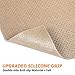 BLS Non-Slip Cushion Underlay Couch Underlay Pad, Keep Your Cushions Stay in The Place for Sofa Upgraded Double Sided Anti-Slip Silicone + Felt in The Middle 24 x 24in (3 Pack)