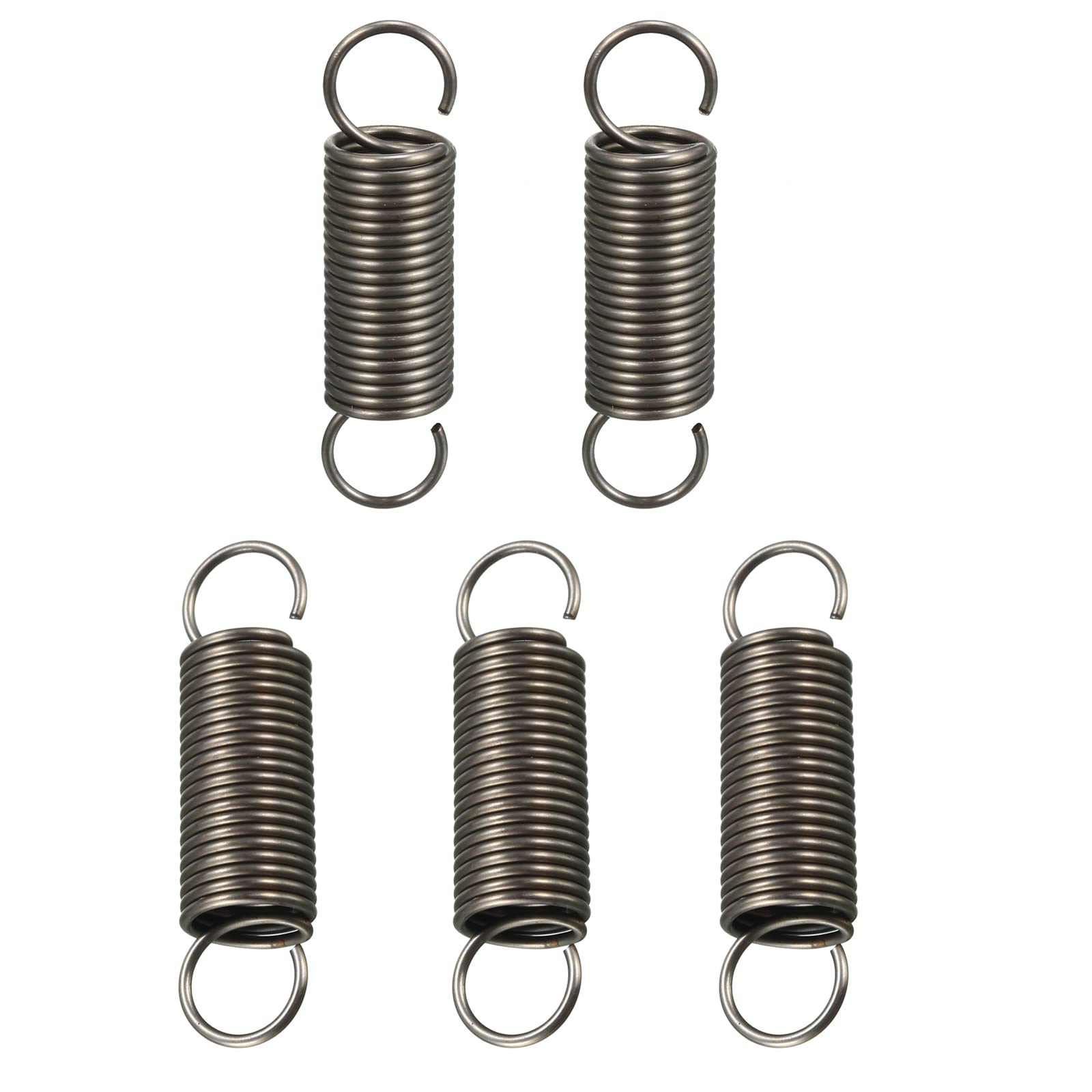 DTGN 1x10x40mm(WxODxL) Extension Spring - 5Pack - Good for Home Repair Machinery - Spring Steel Extended Compressed Spring - Dark Grey