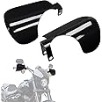 KEMIMOTO Upgraded Motorcycle Handguards Larger 1 Pair Coffin Cut Hand Shields Motorcycle Hand Guards Compatible with 2012-2022 2024 2025 Softail Dyna Cruiser FL with Cable Clutch