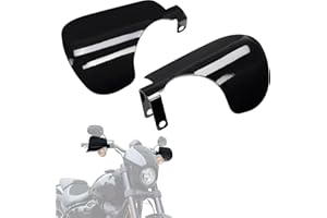 KEMIMOTO Upgraded Motorcycle Handguards Larger 1 Pair Coffin Cut Hand Shields Motorcycle Hand Guards Compatible with 2012-202