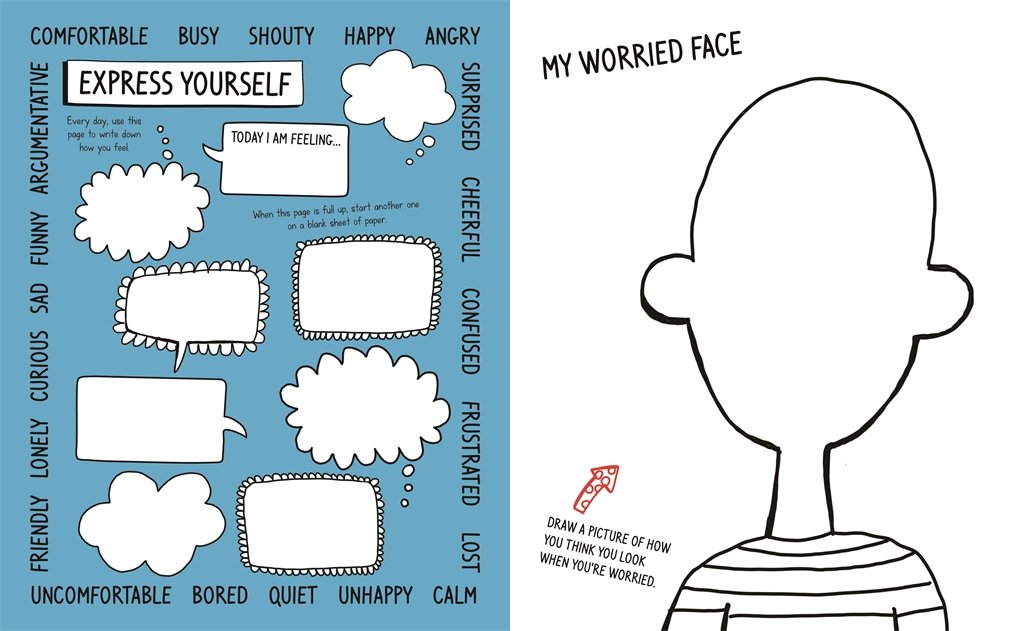 [- No Worries! Mindful Kids: An activity book for young people who sometimes feel anxious or stress