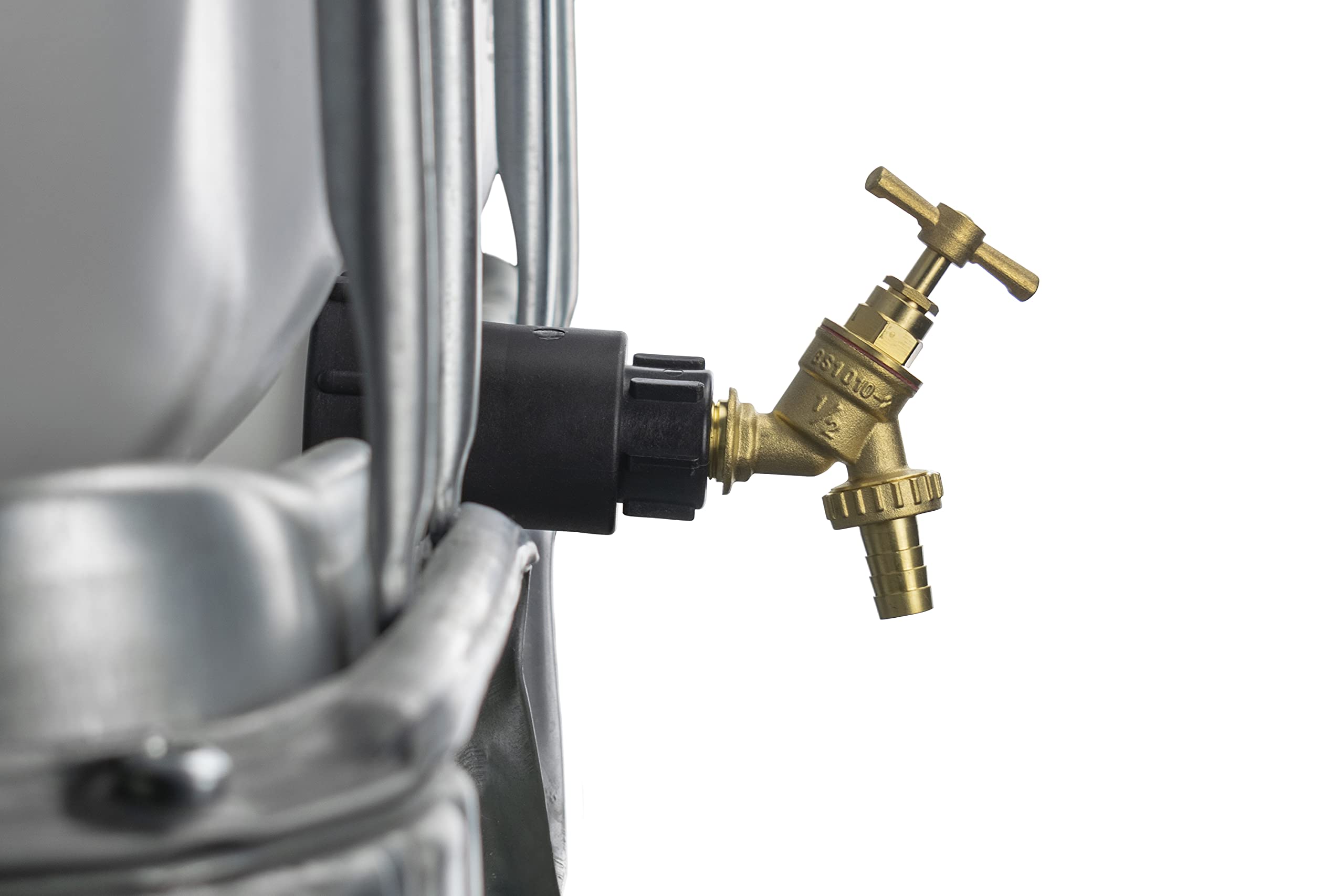 ibc s60x6 outlet kits tfor ibc tanks with extender to bring out from the metal cage (extender+brass bib+1/2" barb)