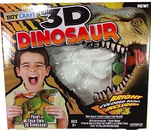 DIY Paint your own 3D Dinosaur by Boy Craft