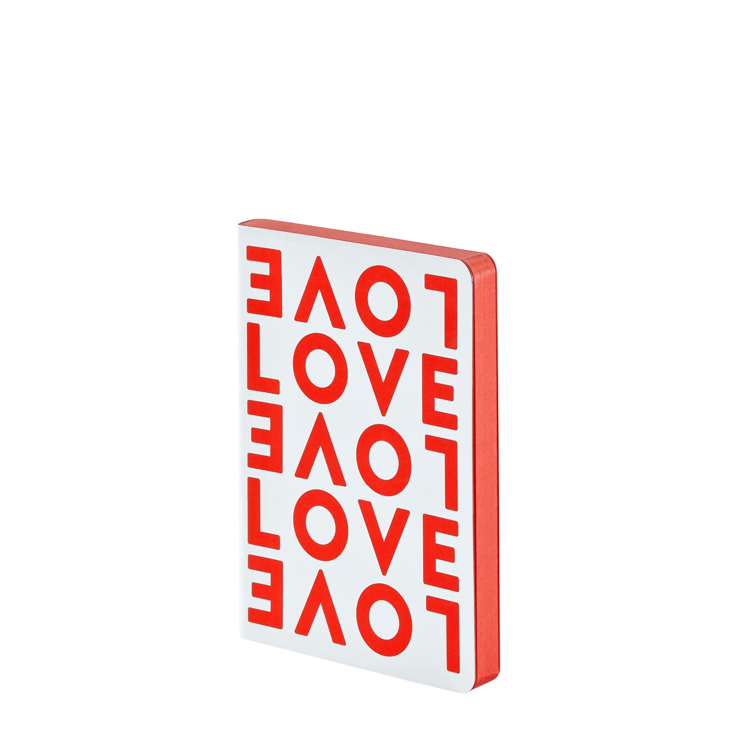 Nuuna Graphic S "Love" Smooth Bonded Leather Notebook - White