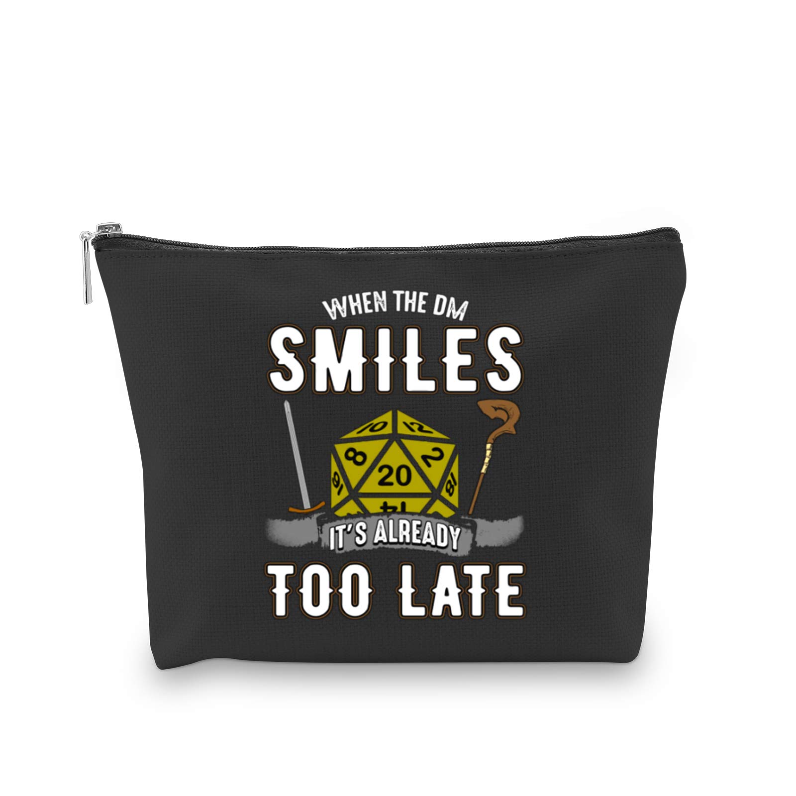D Dragons Dice Pouch When The DM Smiles It's Already Too Late D & D Accessory Pouch Bag