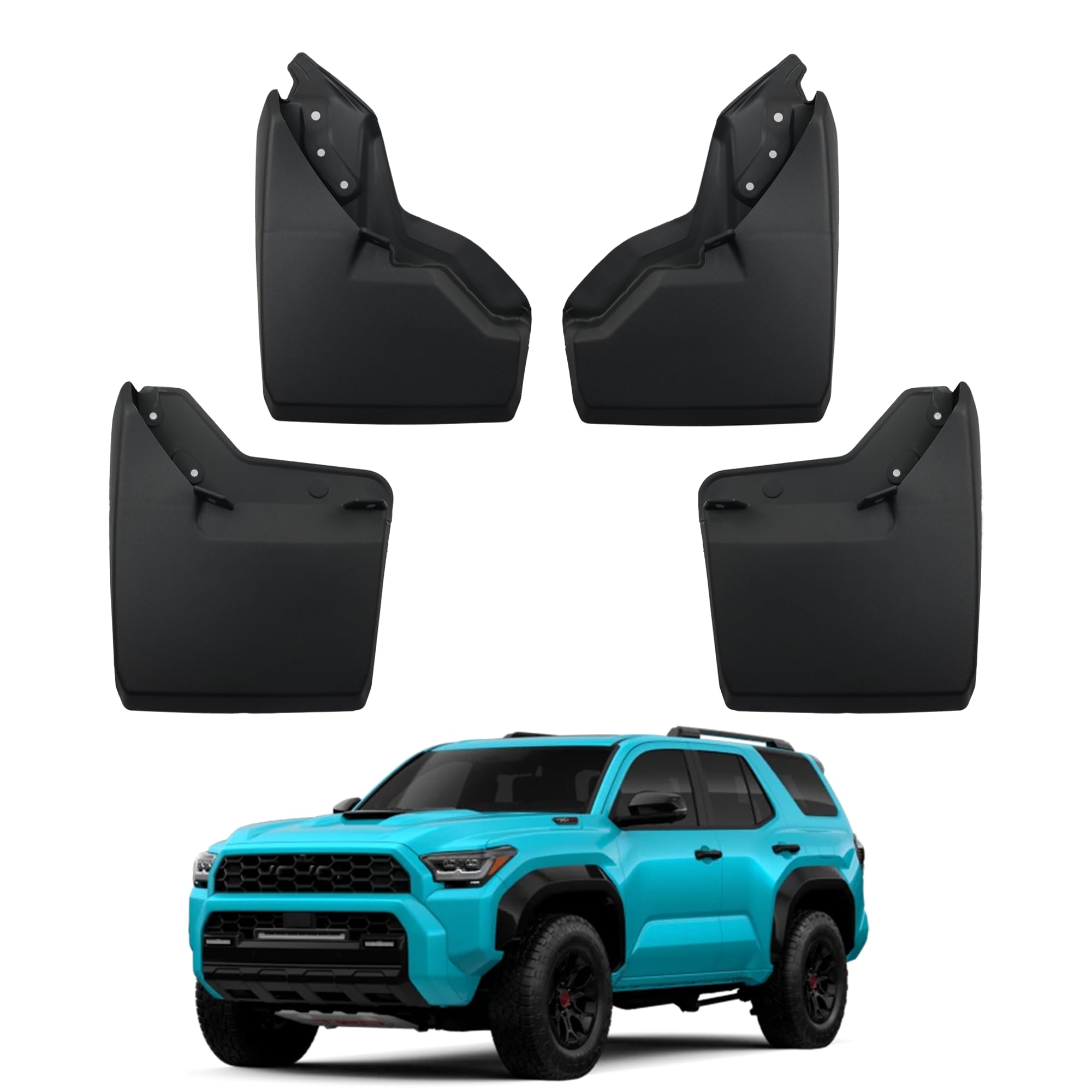 Photo 1 of JLBMMLY Mud Flaps Compatible with Toyota 4Runner 2025 2026 Accessories 6Gen 4Runner All Weather Fender Guard Mudguards Sediment Protection No Need to Drill Holes(Not Fit for TRD Pro, Trailhunter)