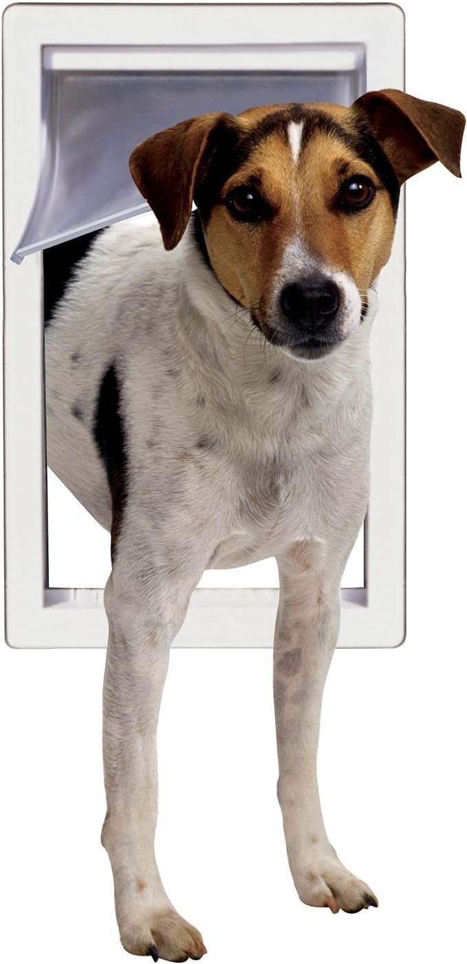 Perfect Pet Pet Door with Telescoping Frame, Medium, 7" x 11" Flap Size