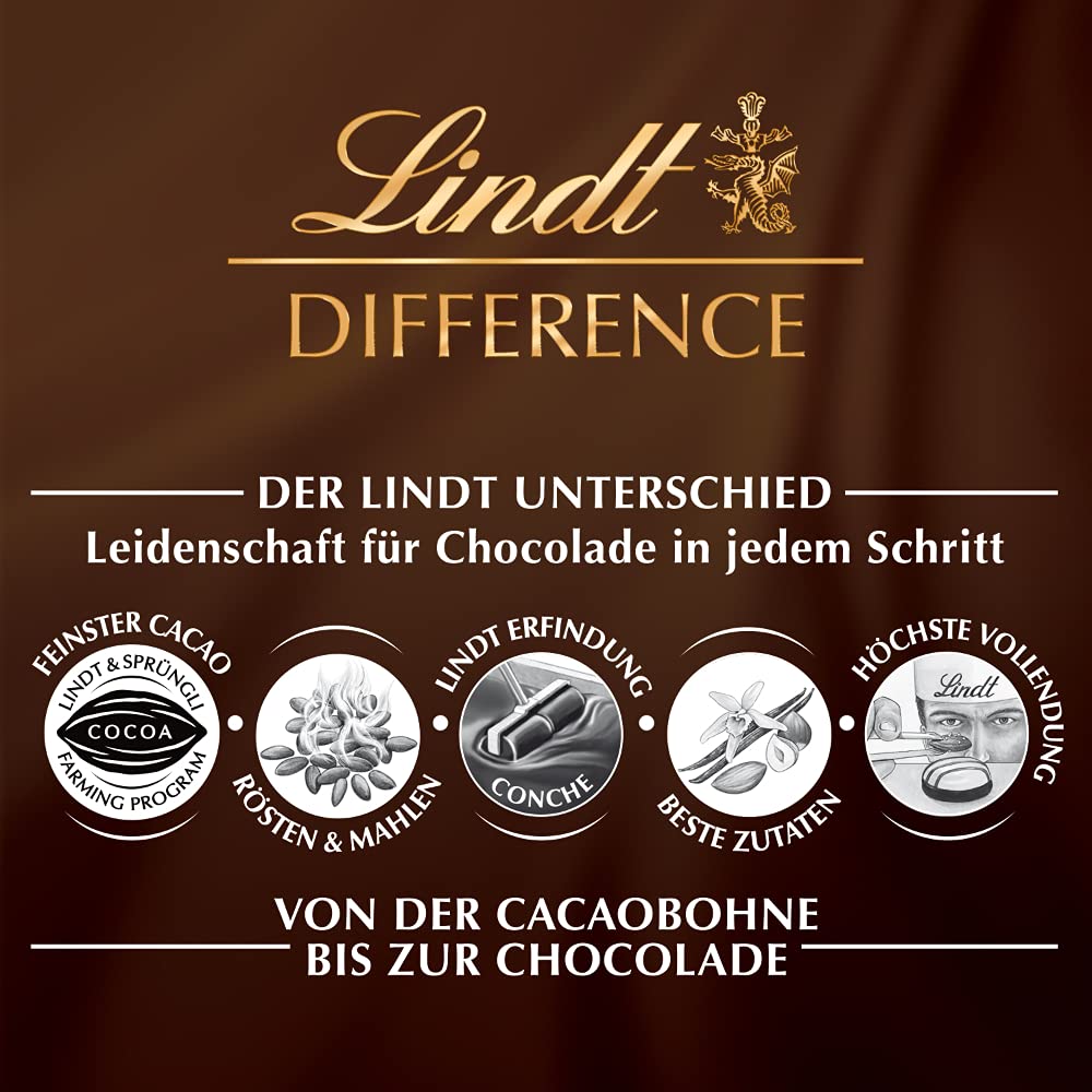 Lindt Schokolade Edel-Marzipan Riegel | 25 x 50g Riegel im Thekendisplay | 1250 g | pures Marzipan umhüllt von dunkler Schokolade | Schokoriegel | Schokoladen-Großpackung | Schokoladengeschenk 5
