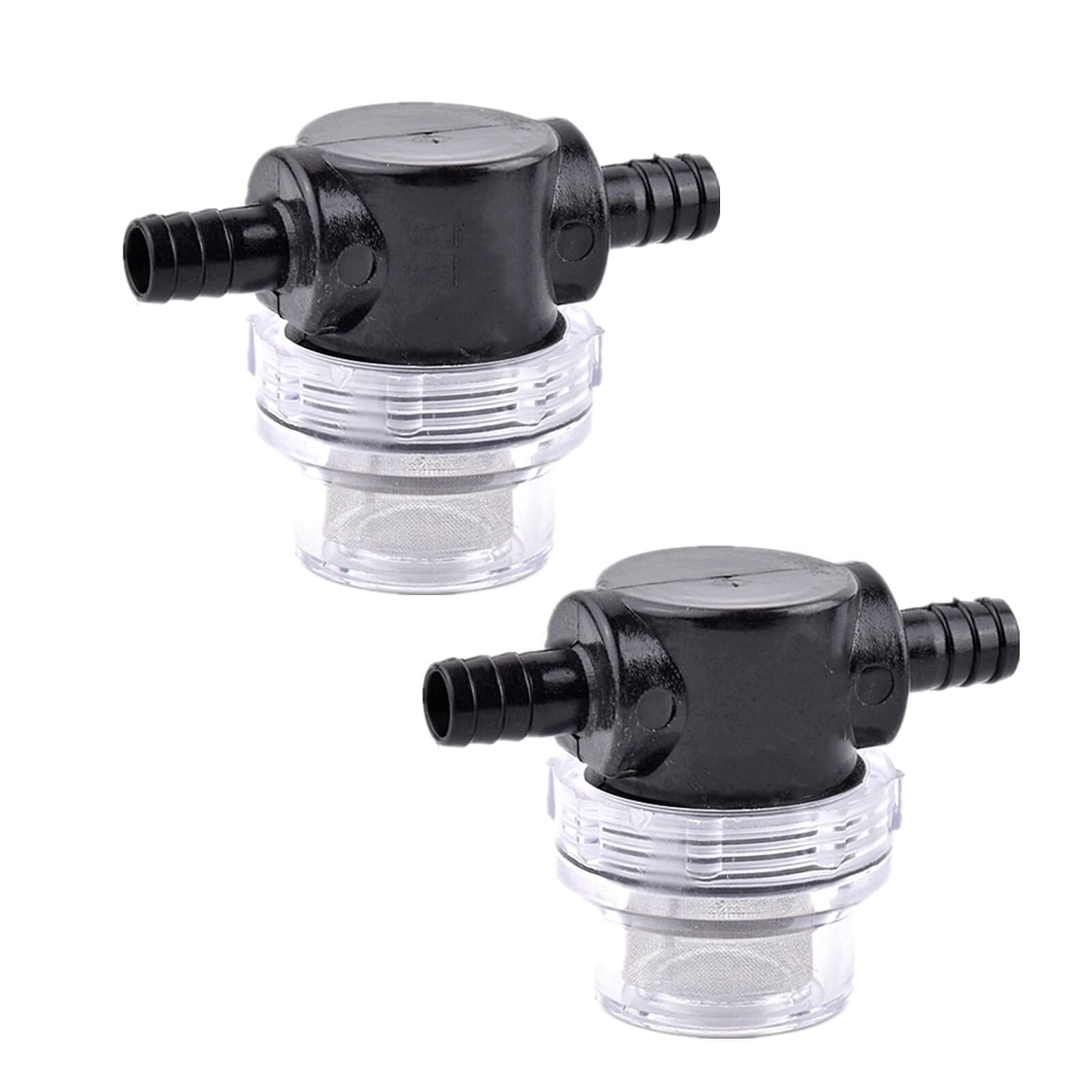 Photo 1 of 2PC RV Water Pump Filter,1/2 Inches Rv Water Inlet Filter Compatible With 3/8 Inches Raw Water Strainer Twist-On Pipe Sprayer For 12V DC 80 PSI Camper Marine Boat Lawn Beer Filter