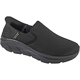 Skechers Men's D'lux Walker 2.0 Reeler Trainers, Black Mesh Black Trim, 44 EU Weit