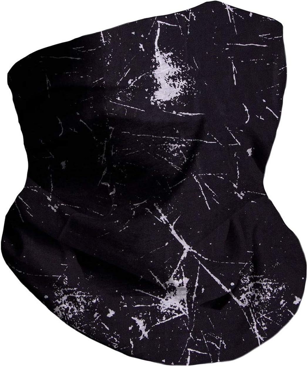 Into the AM Black Neck Gaiter Face Scarf Mask Bandana Gator (Black): Clothing