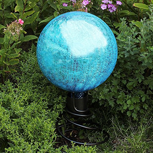 Achla Designs GBS10 Helix Gazing Ball Wrought Iron Globe and Toadstool