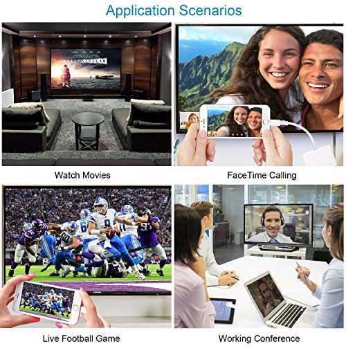 image for Hutou (Apple MFi Certified) Lightning to HDMI, 1080P Lightning Digital