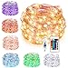Kohree LED Fairy String Lights, Christmas Battery Powered Multi Color Changing Twinkle Lights with Remote, 33FT 100 LED With Remote and USB for Bedroom Wedding Lights Halloween Room Decoration