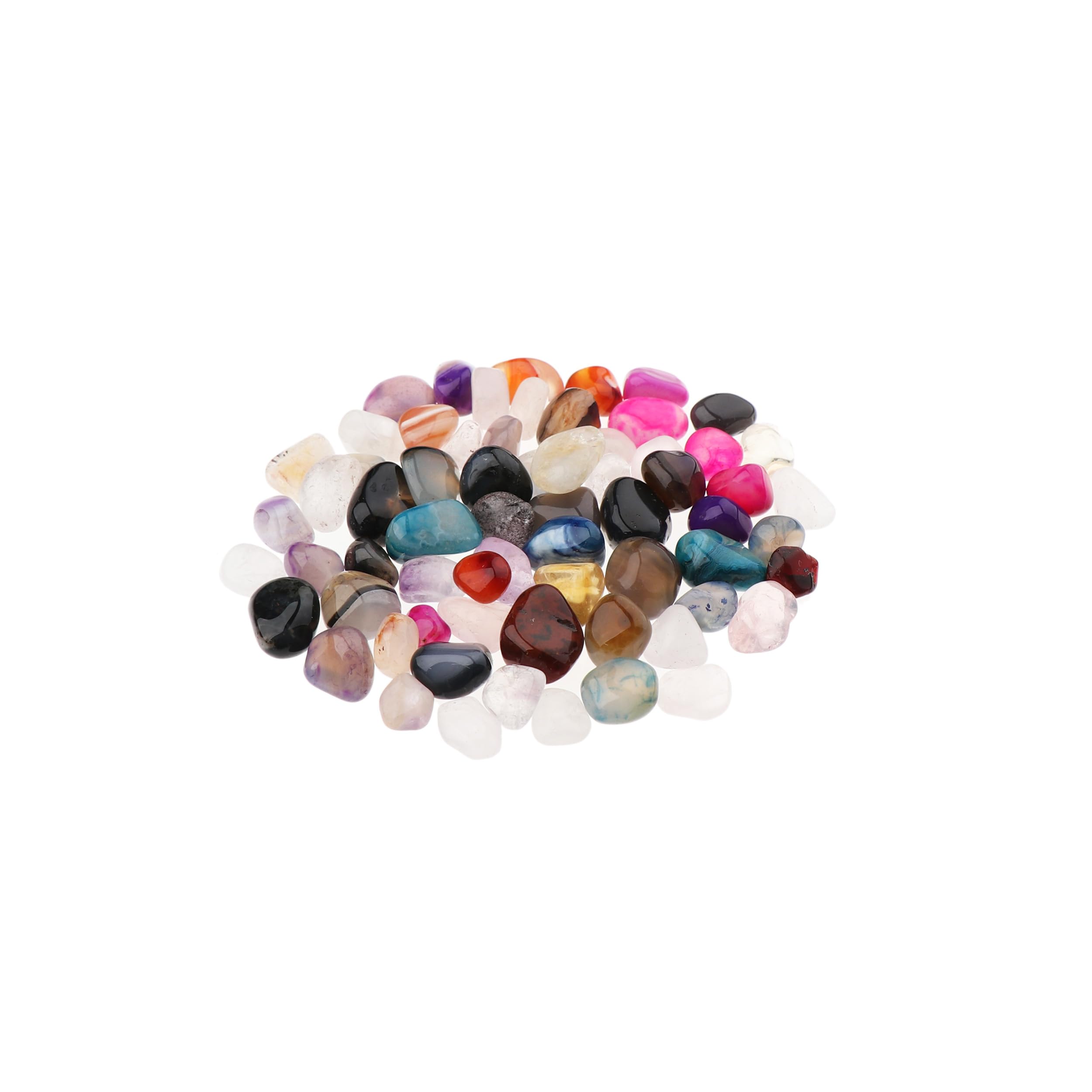 NKlaus 100 g Tumbled Stones Multi Mix 5-10 mm Healing Stones Gemstones Decoration 14698