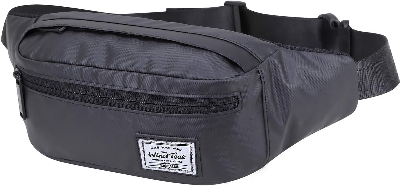 Wind Took Bum Bag Waist Pack Crossbody Bag for Travel Hiking Walking