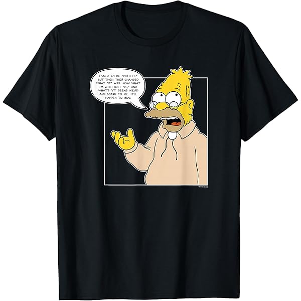 Amazon.com: The Simpsons Grandpa I Ain't Dead Yet Quote V2 T-Shirt