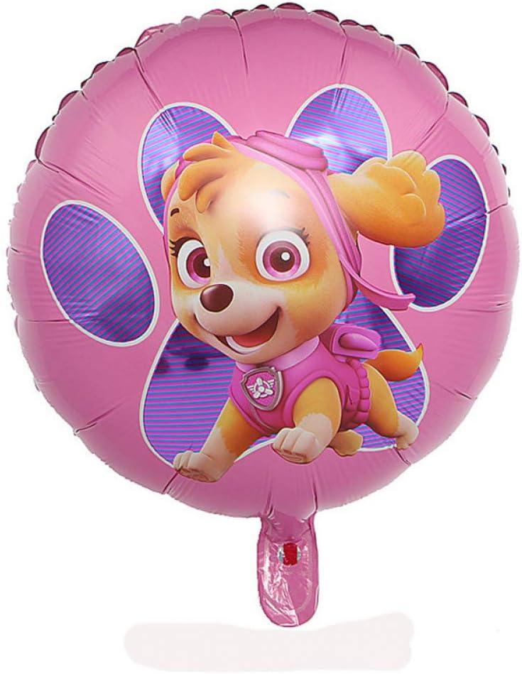WSJQQ Foil Balloons Cartoon Dog Birthday Party Decorations Chase Toys For Children Birthday 8