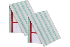 Replacement Mop Head Microfiber Pad for Vileda Fibro Contact Mop - Dry or Wet Use - Reusable and Machine Washable Refill - 2 