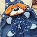 Kidscool Baby Summer Cotton Denim 3D Cartoon Yellow Dog Soft Short Overalls