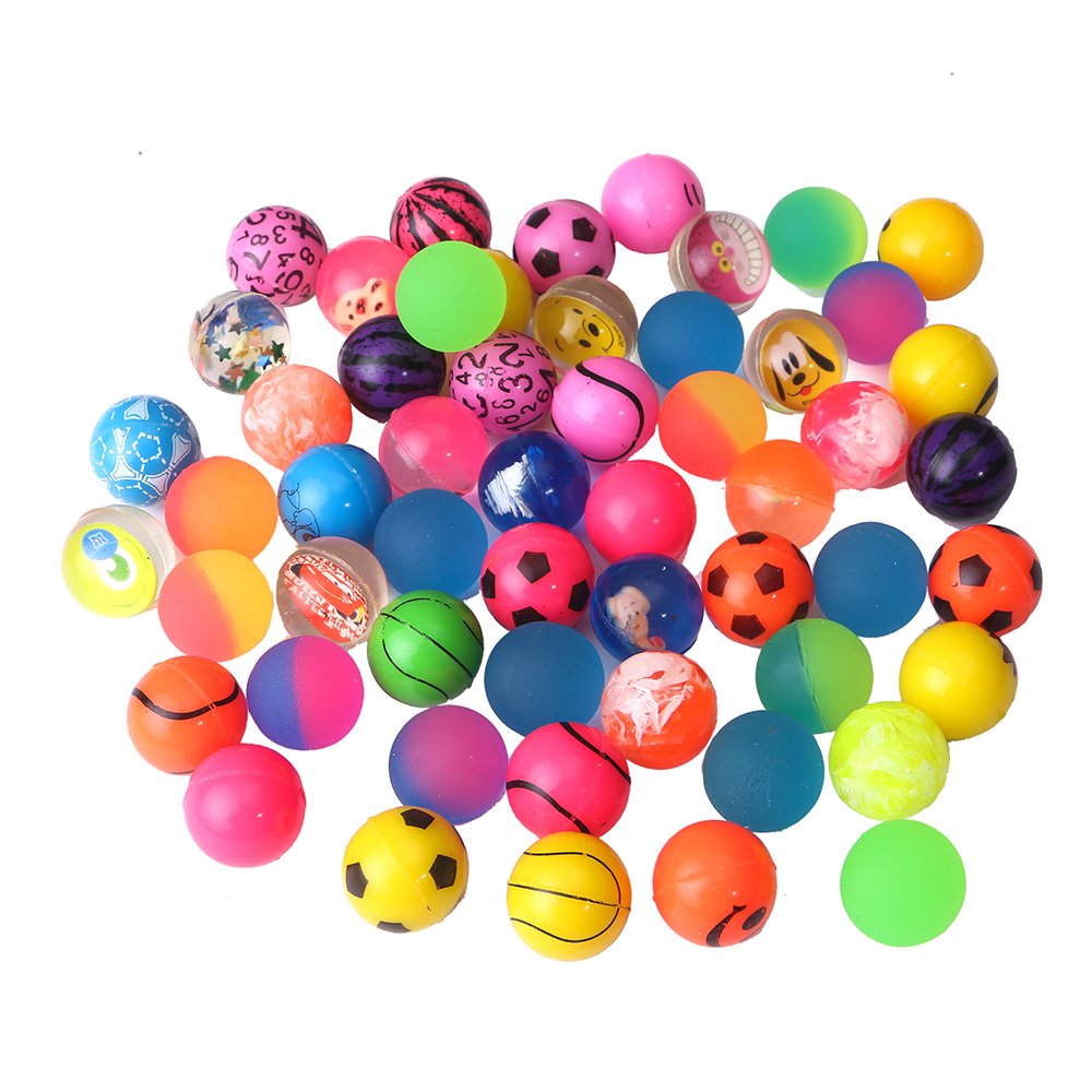 Beyond Dreams® 24 Pieces Springball Bounce Ball | Kids Birthday Party Toy | Gifts Giveaway for Kids Parties Punch Bouncy Ball with Smiley Face